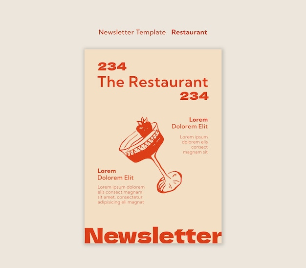 PSD restaurant template design