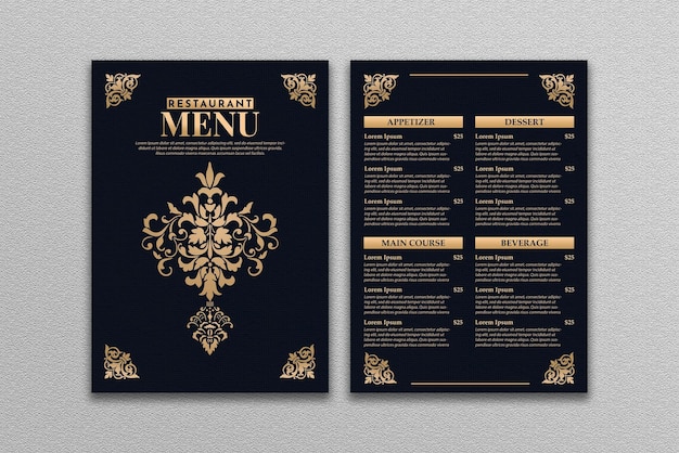 Restaurantmenusjabloon