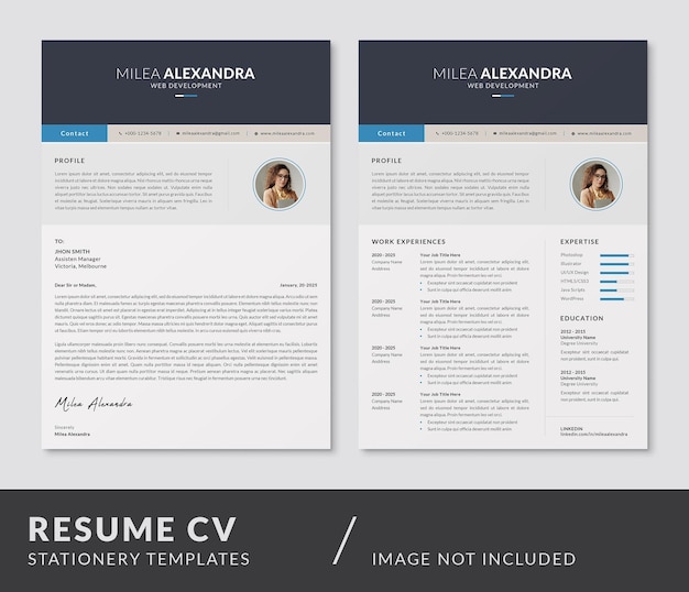 Resume cv and cover letter curriculum vitae