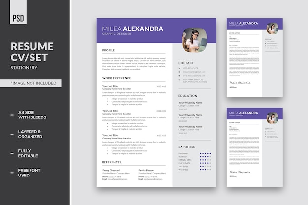 PSD riprendi cv-set