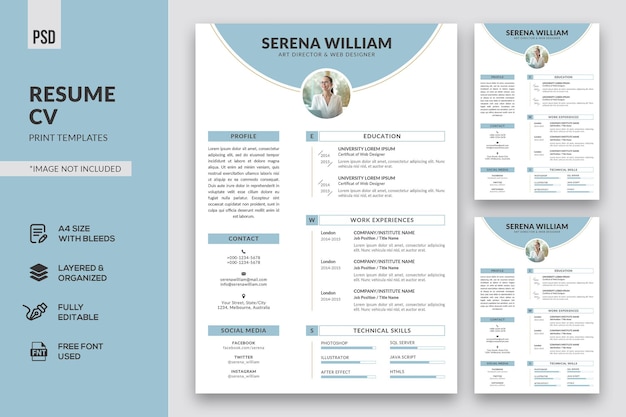 PSD riprendi cv