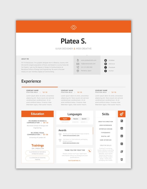 resume template