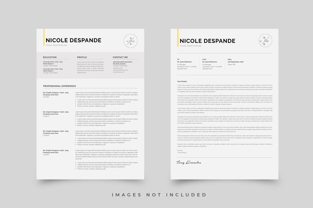 PSD resume template