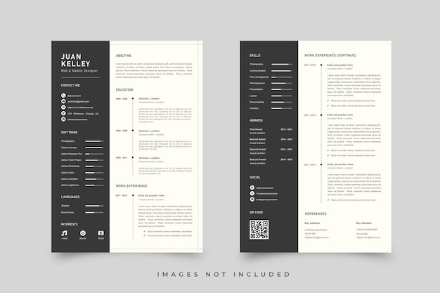 PSD resume template