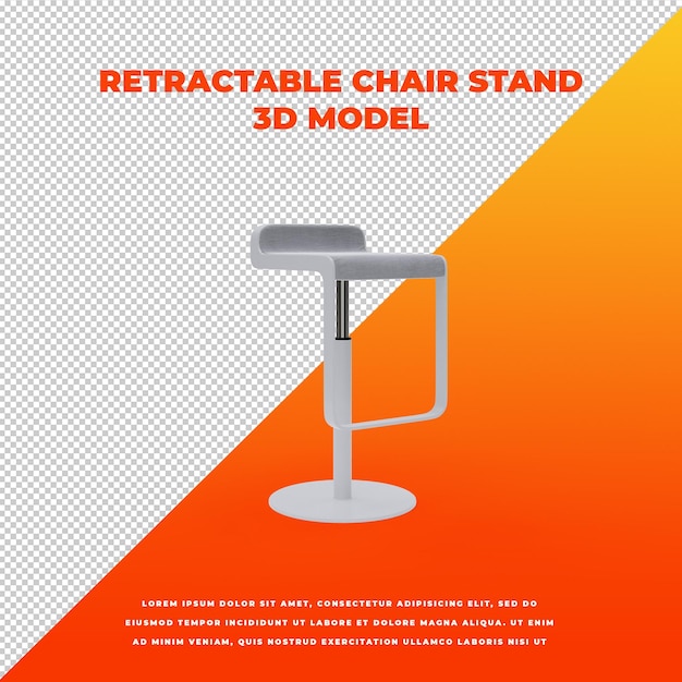 PSD retractable chair stand