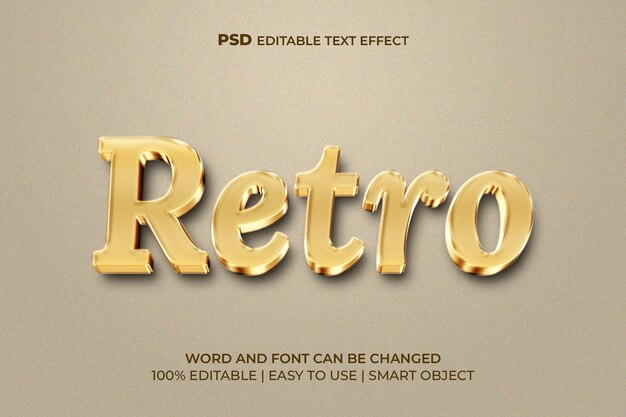 Retro 3D-teksteffect