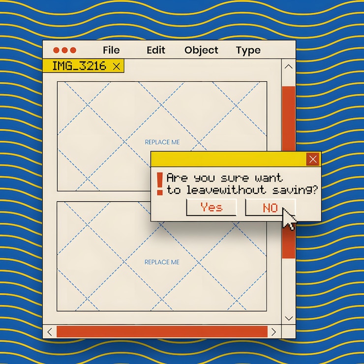 PSD retro 90s instagram posts amp stories
