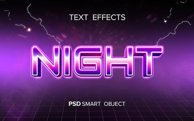 PSD retro arcade text effect