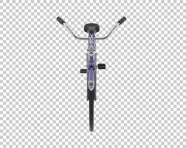 PSD bicicletta retrò isolata sullo sfondo illustrazione di rendering 3d