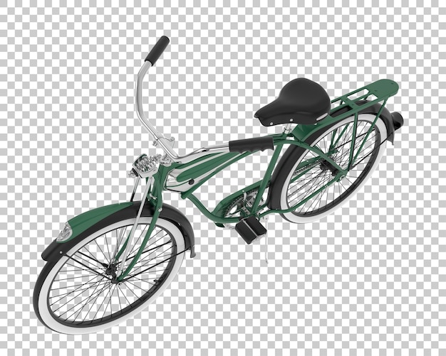 PSD retro bike isolated on background 3d rendering illustration