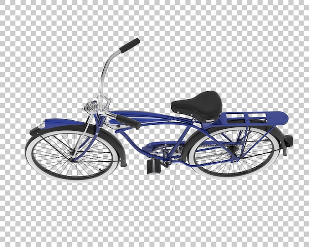 PSD retro bike isolated on background 3d rendering illustration