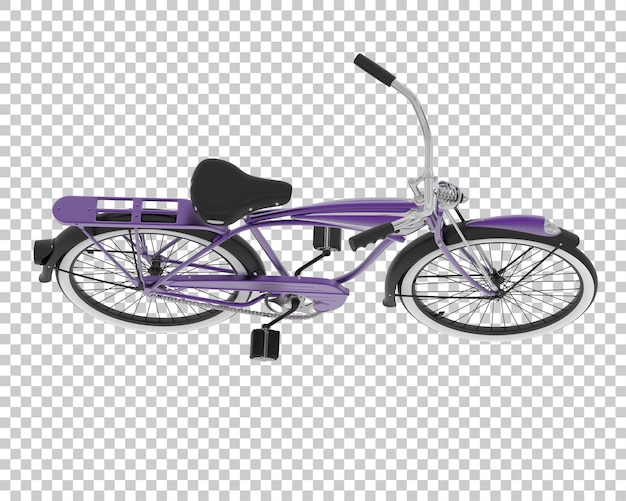 Retro bike isolated on background 3d rendering illustration