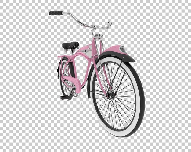 PSD retro bike isolated on background 3d rendering illustration