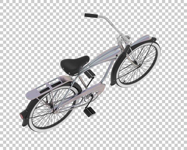 PSD retro bike isolated on background 3d rendering illustration