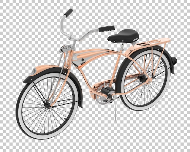 PSD retro bike isolated on background 3d rendering illustration