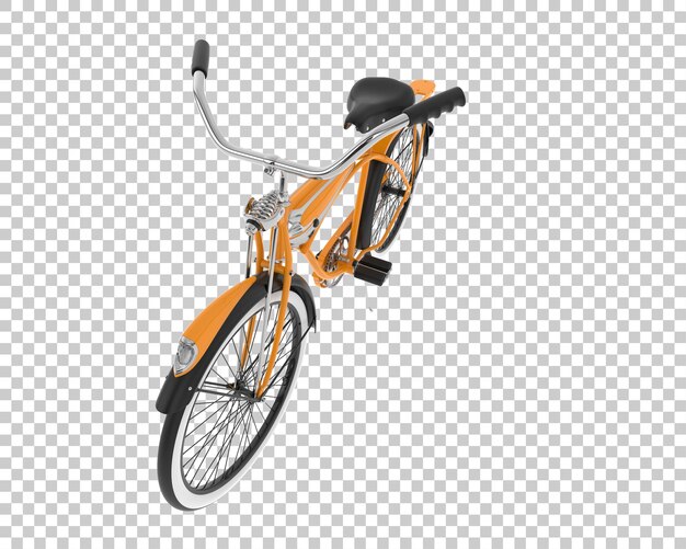 Retro bike isolated on background 3d rendering illustration