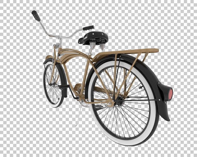 Retro bike isolated on background 3d rendering illustration