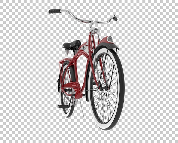 Retro bike isolated on background 3d rendering illustration