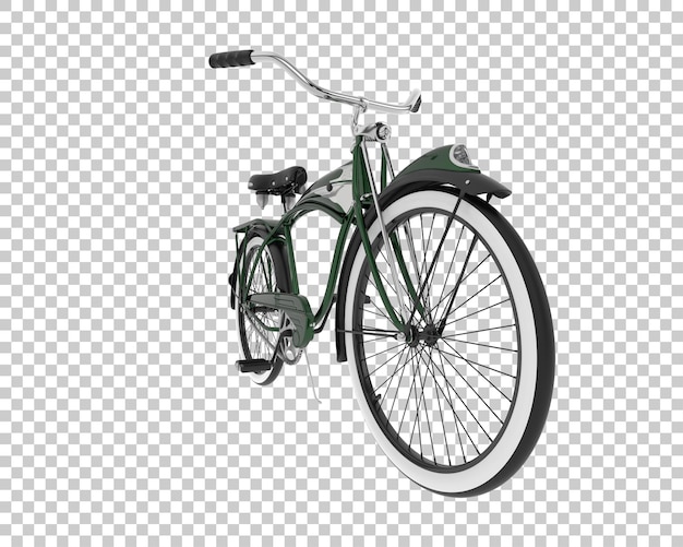 Retro bike isolated on background 3d rendering illustration