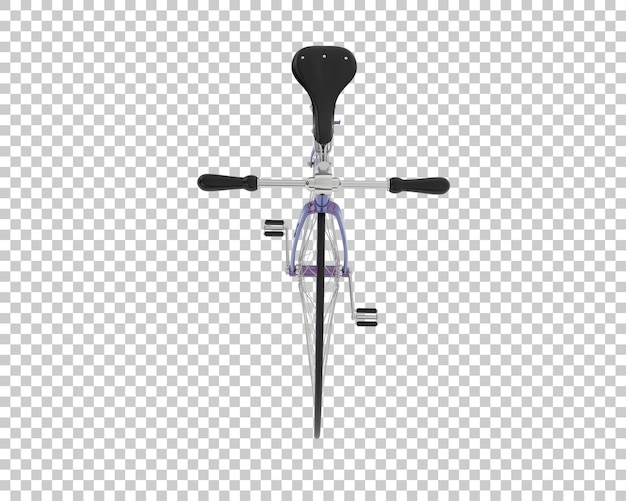 PSD retro bike isolated on transparent background 3d rendering illustration