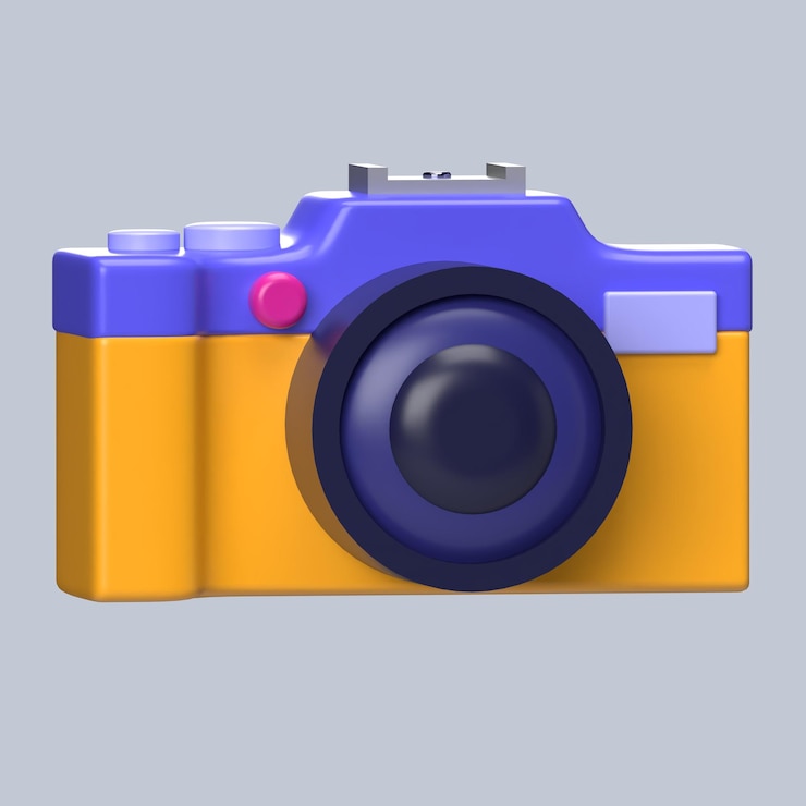 PSD retro camera icon