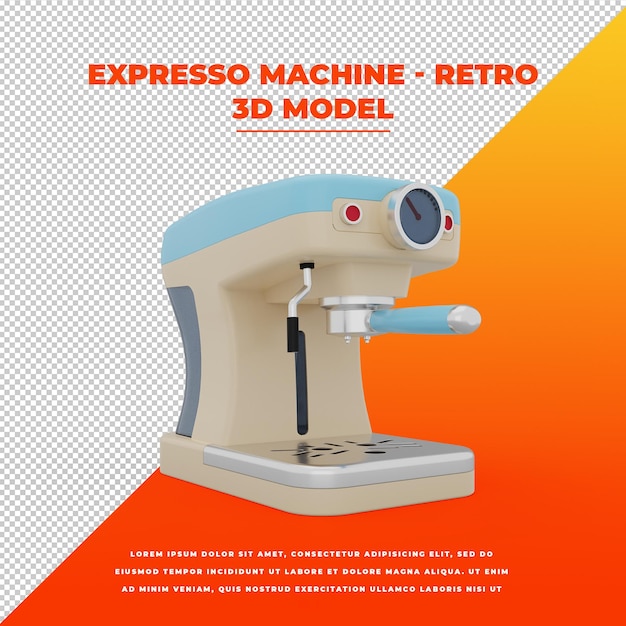 Retro espresso machine