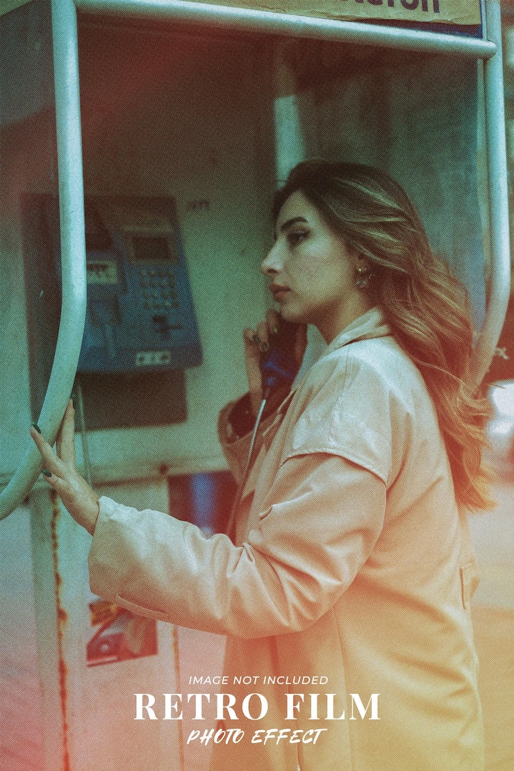 PSD retro film foto effect