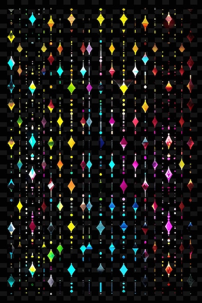 PSD retro-geïnspireerde trellises pixel art met speelse patronen en creatieve textuur y2k neon item designs