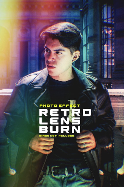 Retro Lens Burn Foto Effect