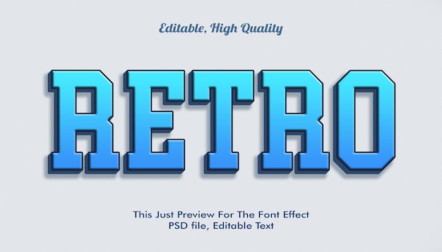 Retro lettertype-effect