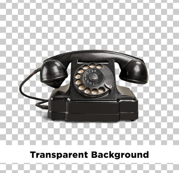 Retro linia telefoniczna przezroczyste tło