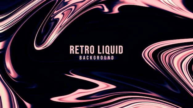 PSD retro liquid background