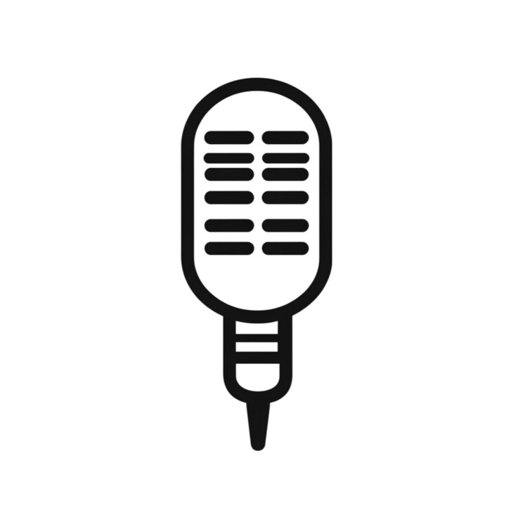 PSD retro microphone icon