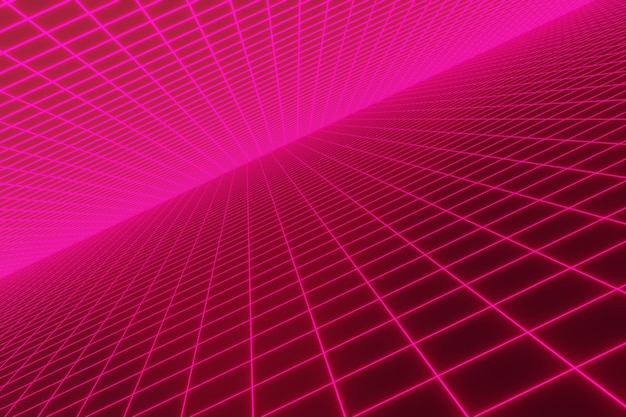 Retro neonowe tło światła