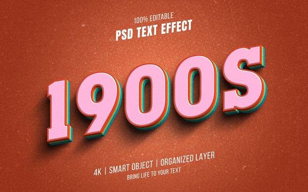 Retro old style vintage text effect