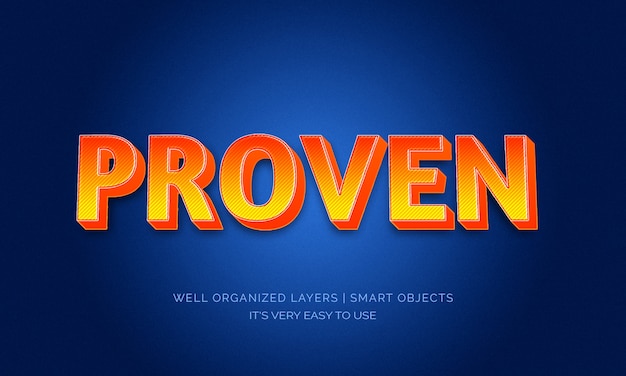 Retro orange 3D style text effect