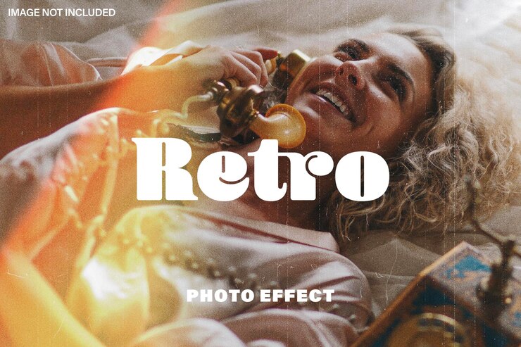 PSD retro overlay foto-effect