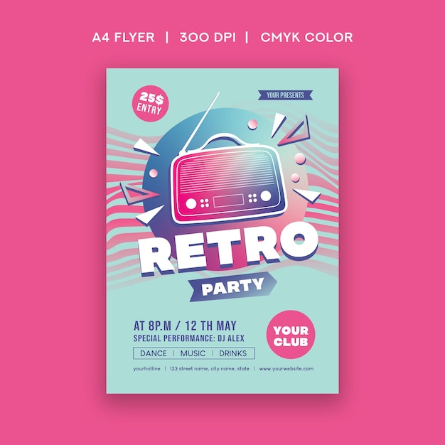 Retro Party Flyer