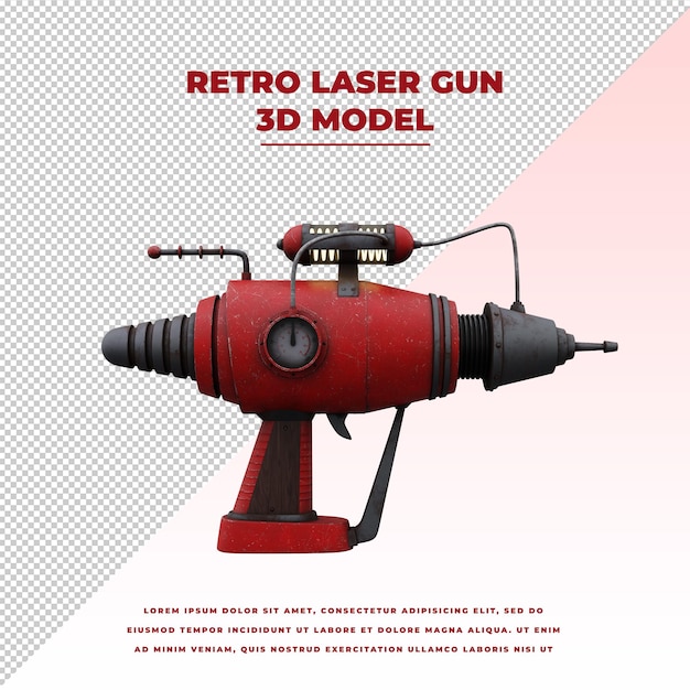 PSD retro pistolet laserowy