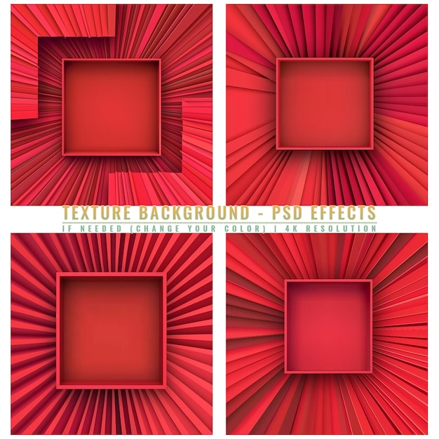 PSD retro red texture on transparant background