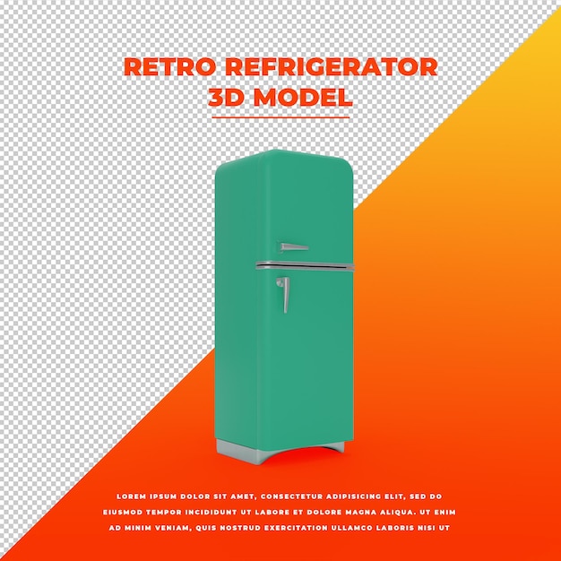 PSD retro refrigerator