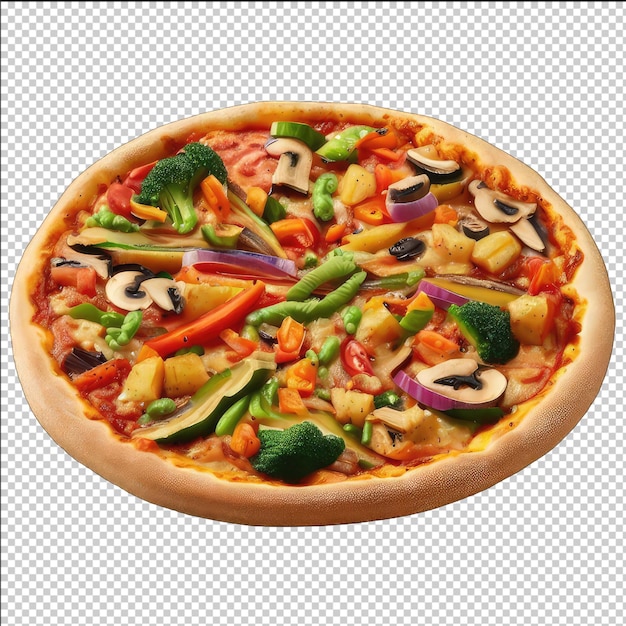 PSD retro stijl kaas pizza clipart