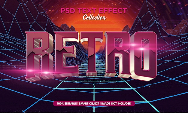 PSD retro-stijl teksteffect