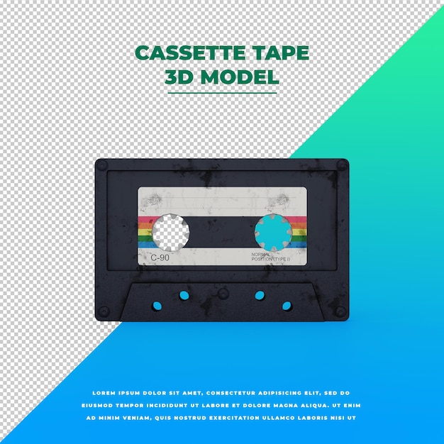 Retro style cassette tape