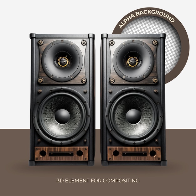retro style speakers