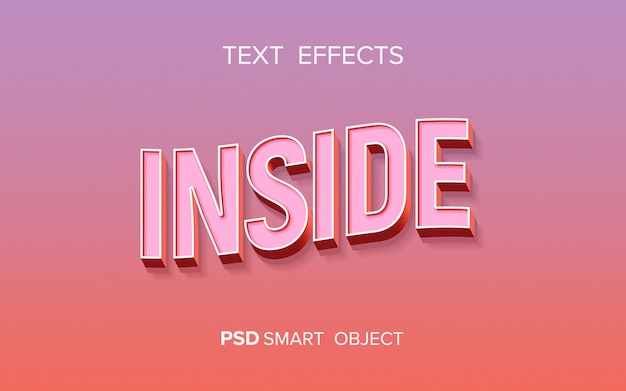 PSD retro style text effect