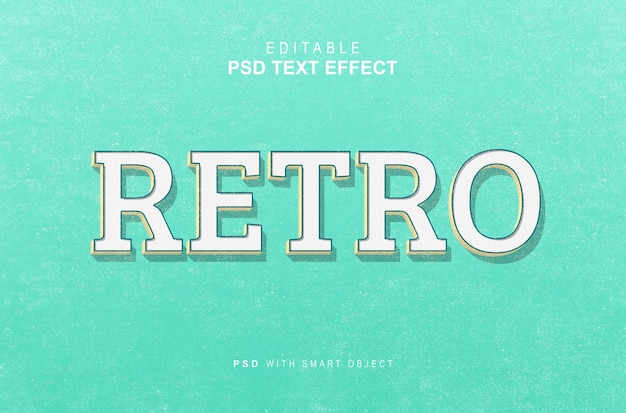 PSD retro teksteffect