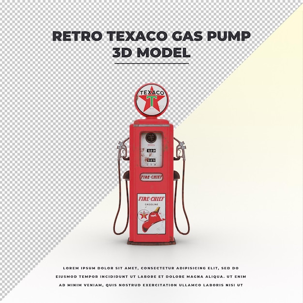 PSD retro texaco benzinepomp