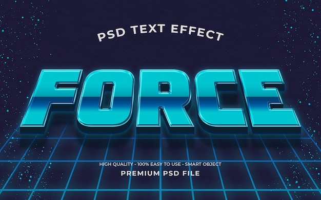 Retro text effect template