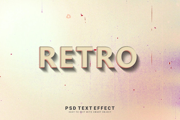 Retro text effect